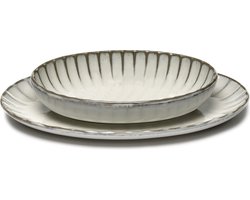 Serveer kom diep wit ovaal 19cm Inku Sergio Herman Serax 2 st.