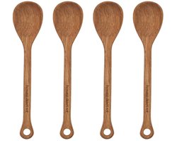 Serveerlepels Aya hout - 4 stuks