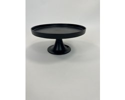 Serveerplateau op voet Zwart | Ø 50 cm | B-Living Odense