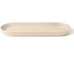 Serveerschaal - Dienblad - Minerva - Langwerpig - Kunststof - 37,5 x 15 x 3 cm - Beige