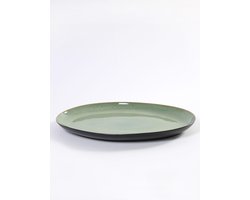 SERVEERSCHAAL OVAAL 40x28xH3.2 LICHTGROEN