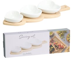 Serveerset - 4 Delig - Aardewerk - Multicolor