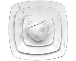 Serveert "Grijze Roos" 18-delig voor 6 personen - PFP Chodzież