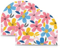 Servet Houder - Papieren Handdoek Dispenser - Keuken Tafel Decoratie - Verzwaard Acryl Ontwerp - Voor Lange Servetten - Veelkleurige Bloemen