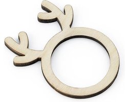 Servet ringen hout (6 stuks)