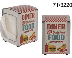Servethouder Diner Vintage Out of the blue incl 60 servetten