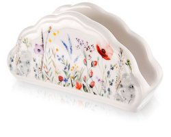 Servethouder Porselein KLAPROZEN 13x4,5x7 cm - Servettenhouder - Houder voor Servetten