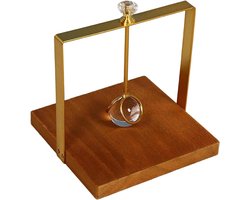 Servethouder van hout, staande opbergorganizer van hout voor servetten, elegante opslag voor handdoeken, voor badkamer, keuken, eettafel, toonbank, restaurant, gezelschap