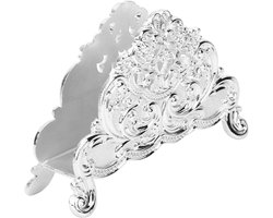 Servethouders voor Tafels - Metalen Tissue Houder voor Servetten - Stijlvolle Dispenser voor Restaurant en Hotel - Decoratieve Servet Rek Stand (Zilver)