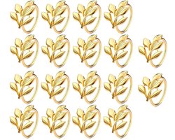 Servetringen - Servetring - Goud - Tafel Accessoire - voor Bruiloft, Banket, Jubileum, Feest, Verjaardag - 18 Stuks -