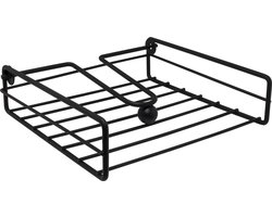 Servettenhouder - Mat - Zwart - Metaal - 19.5x19.5x5.5cm
