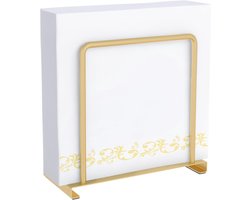 Servettenhouder - Servethouder - Servet Dispenser - Servet houder - Napkin holder - Servetten Rek - Eetkamer Dispenser - Keukenbenodigdheden - Woondecoratie - Geschikt Voor Keuken Restaurant Tafel Bar - Ijzeren Frame - gouden