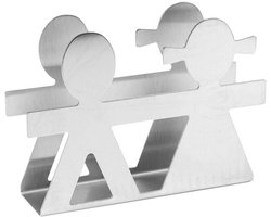 Servettenhouder van roestvrij staal | Moderne serviette houder voor keuken | Tafeldecoratie voor binnen & buiten | Praktisch en stijlvol servet rek