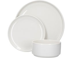 Servies Set, 12 Delig, Porselein, Wit - Mikasa | Camberlie