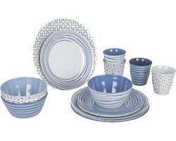 Servies Set 16-Delig Mix & Match - Vaatwasmachinebestendig Reisbestek