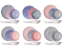 Servies Set 18-Delig voor 6 Personen - Japans Design & Bamboe Aperitiefset