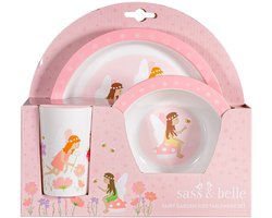 Servies set voor kids, baby service, kommetje, boord, beker Fairy van Sass&Belle