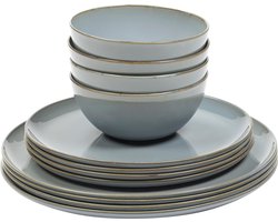 Serviesset 12 Stuks Smokey Blauw x Anita Le Grelle