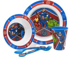 Serviesset Herbruikbaar en Magnetronbestendig met Borden, Bekers, Kom en Bestek