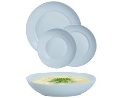 Serviesset Luminarc Apy Paradise Azul Blauw Glas 18 Onderdelen