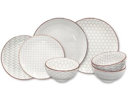 Serviesset "Slow" - 18 delig - 6 Persoons - Porselein