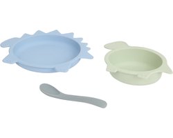 Serviesset voor kinderen - Kraamkado - Kinderservies - Alvär - Siliconen