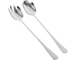 Serviessets- Grote Serveerlepel Van Roestvrij Staal in Chinese Stijl Saladelepel- Buffetlepel Metalen Lepels Keukenbenodigdheden-Set Van 1