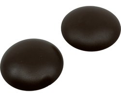 Serviprof deurstop / deurbuffer - Ø 59 x 13 mm - Kunststof - Zelfklevend - Bruin - 2 stuks