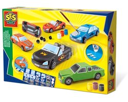 SES Creative Gieten en schilderen - Auto's - Kinderspeelgoed - Knutselen Jongens - Auto Speelgoed - Vanaf 5 jaar - Kerst cadeautjes