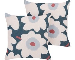 SESBANIA - Sierkussen set van 2 - Multicolor - 45 x 45 cm - Polyester