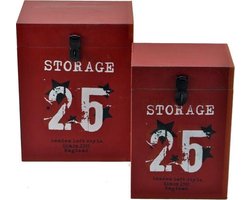 Set 2 kisten Loftstyle