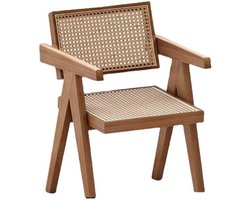 Set 2x Rotan Kindermaat Stoel met Armleuning