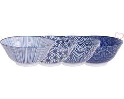 Set 4 japanse kommen - Nippon Blue - Tokyo Design Studio