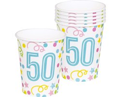 Set 6 Bekertjes 50 jaar (25 cl)