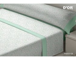 Set beddengoed D'Or PARIS Groen Bed van 90 Franela