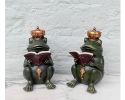 Set boekensteunen : koninklijke kikkers