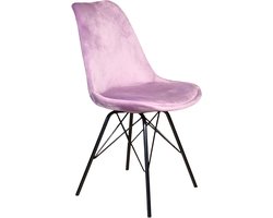 SET DEAL: 6 stuks Eetkamerstoel Viga paars velvet eetstoel zetel