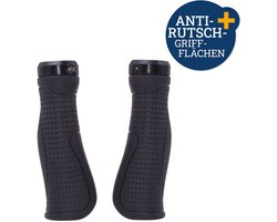 Set fietshandvatten Ergo-Grip antislip 140 mm zwart