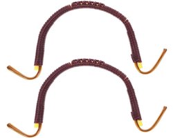 Set Gevlochten Theepot Handvat Vervanging - Handgemaakte Bamboe Handgrepen voor Kung-fu-theepotten - Chinese Accessoires - IJzeren Draad 2 st