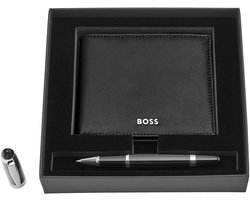 Set HUGO BOSS Black (rollerpennen & portefeuille)