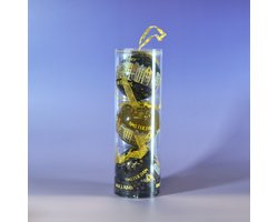 Set Kerstballen Plastic Amsterdam: Zwart en Goud (3 stuks) - Amsterdamse Grachten + Merry Christmas - Plastic