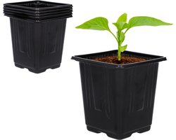 Set kunststof potten 5 st. 11x11x12cm