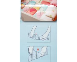 set lade- indelingen 6 delig 3 stuks wit kunstof