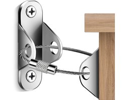 Set muurankers met kantelbeveiliging voor meubels - Meubelveiligheid - Veiligheid voor kinderen en huisdieren - 10 stuks