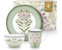 Set of 3 Breakfast Set Lily Lotus