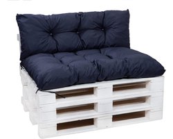 Set palletkussens met zit- en rugkussen voor tuinmeubelen - Veel kleuren en maten