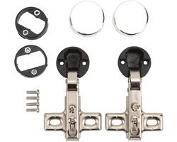 Set Soft Close Scharnier 26mm Gat - Hardware voor Kast Glazen Deur - Volledige Bescherming .