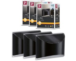 Set Solar LED-padverlichting Elliot Set van 3 IP44 3000K 3x5lm Antraciet