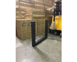 Set Stalen U Salontafel Poten Salontafel U-onderstel Industrieel Salon Tafelonderstel -L49cm H40cm