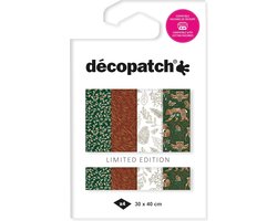 Set Texture Decopatch papier "WOUD" hotfoil Limited Edition
